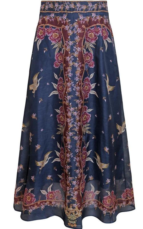 Hale Bob Bee Skirt Navy