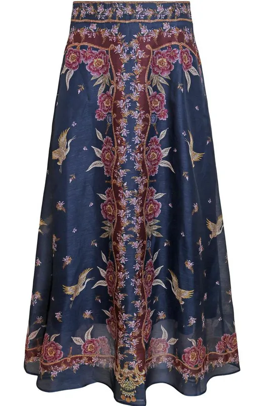 Hale Bob Bee Skirt Navy