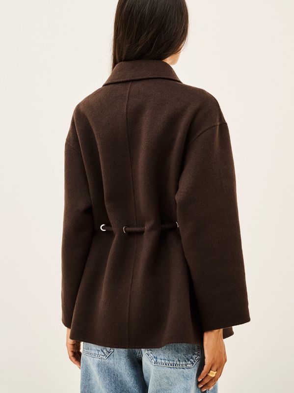 ba&sh Kam Coat Chocolate