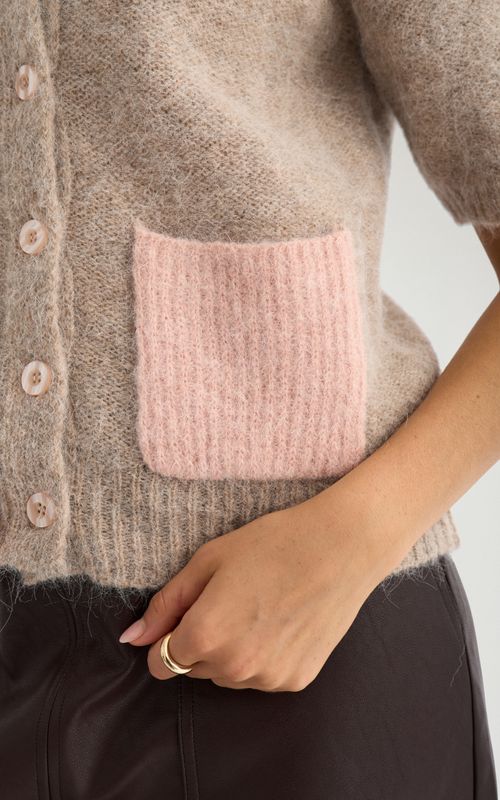 Nümph Salia Cardigan Sesame Melange