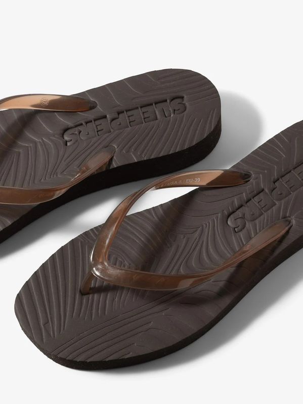 Sleepers Tapered Platform Transparent Brown