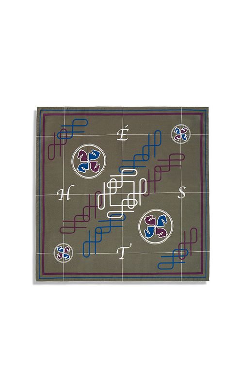 HÉST Annie Silk Scarf Small Sea Turtle
