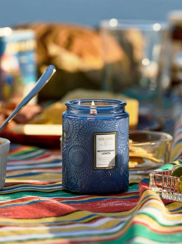 Voluspa Small Jar Candle Mediterranean Lemon