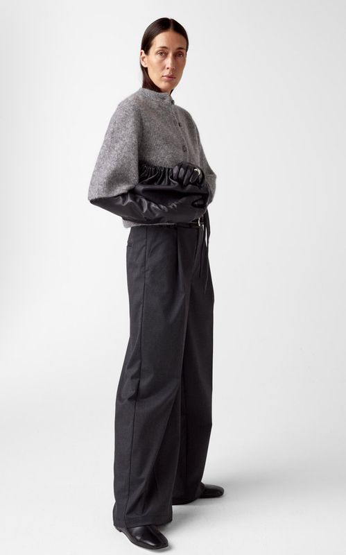 AKS Label Nolita Mohair Cardigan M. Grey Melange