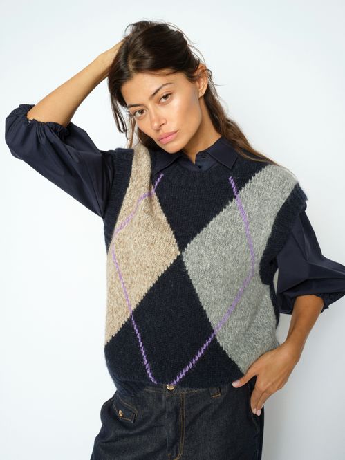 Hovedbilde Mos Mosh Jennine Knit Vest ...