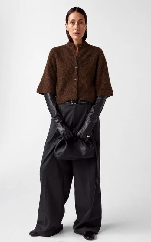 AKS Label Nolita Mohair Cardigan Espresso