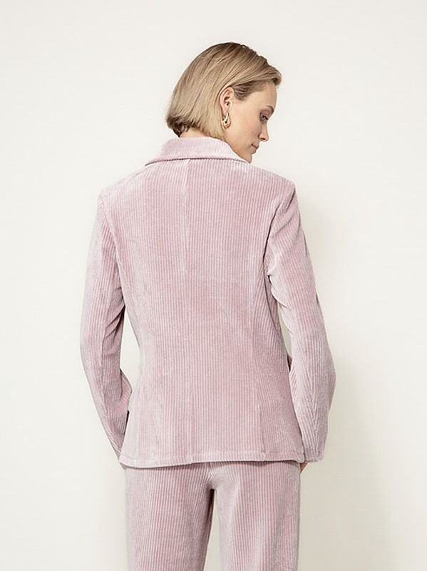 Catnoir Cord Blazer Pudder Rosa