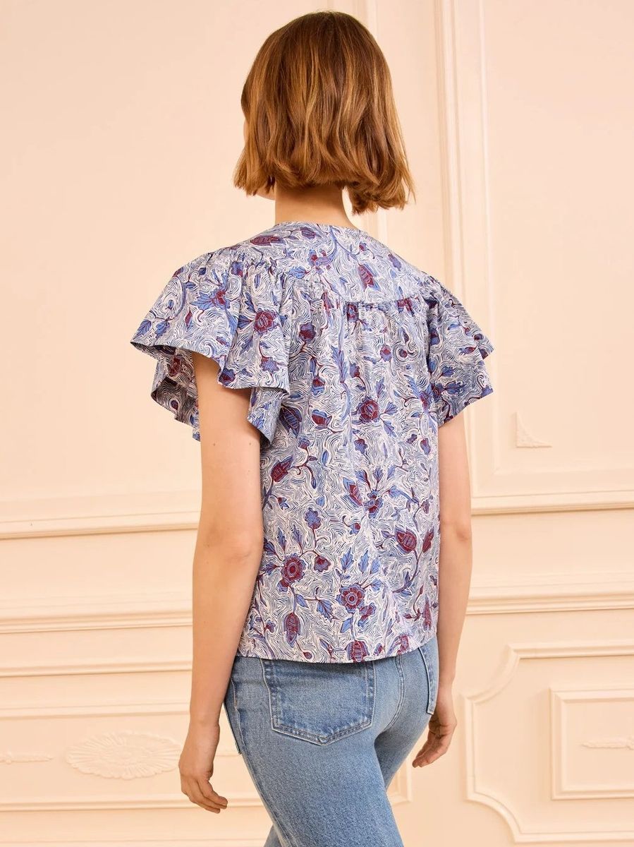 Ulla Johnson Perline SS Cotton Blouse