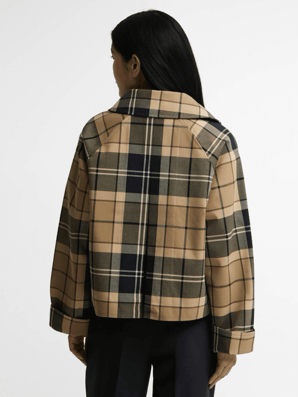 Barbour Delilah Check Camel