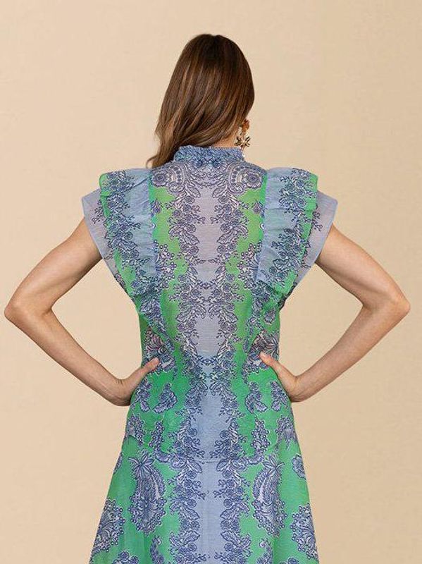 Hale Bob Caitriona Blouse Green