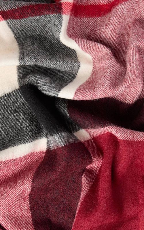 Barbour Rosefield Scarf Light Cardinal Tartan