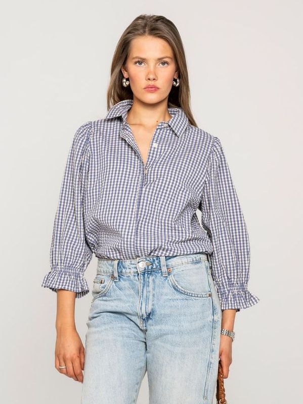 MissMaya Amy Blouse Misty Blue