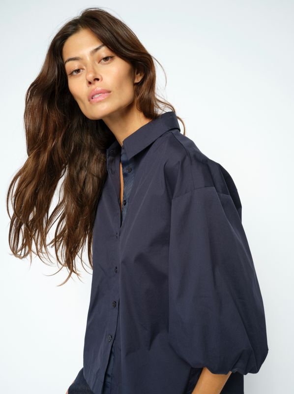 Mos Mosh Vinita 3/4 Shirt Salute Navy