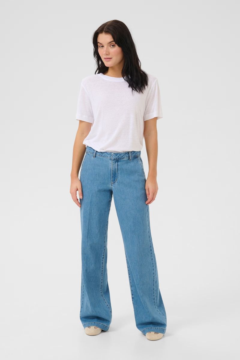 My Essential Wardrobe 30 The Lara 115 Pant Medium Blue Wash