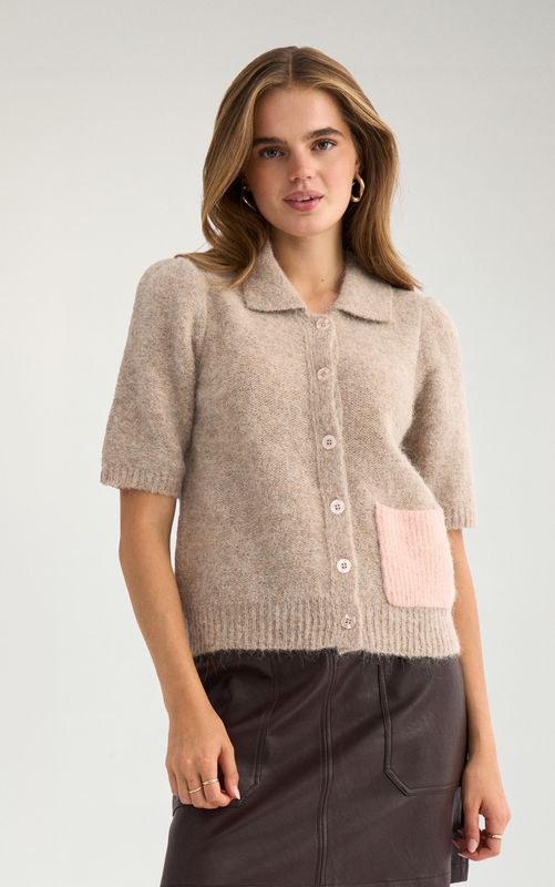 Nümph Salia Cardigan Sesame Melange