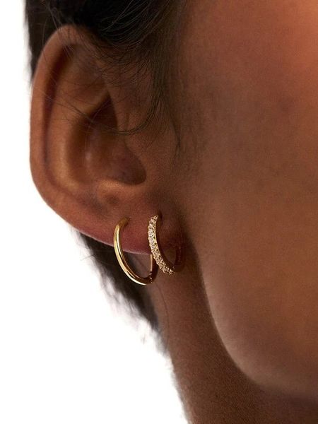 Hovedbilde Orelia Mini Pave Huggie Hoop ...