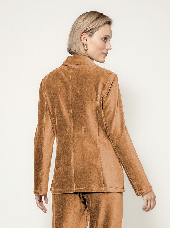 Catnoir Cord Blazer Cognac