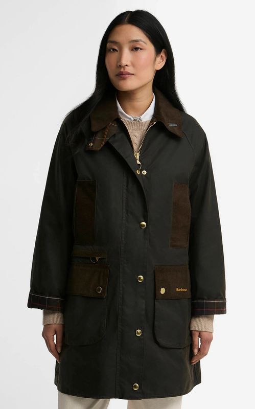 Barbour Icons Modern Beaufort Waxed Jacket Olive