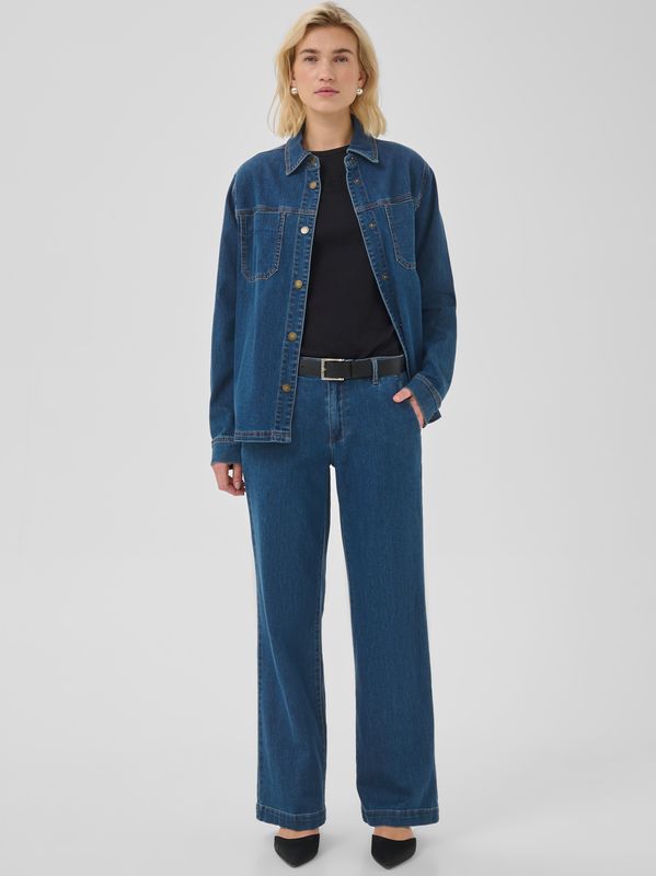 My Essential Wardrobe Ann 115 Denim Shirt Medium Clear Blue Wash
