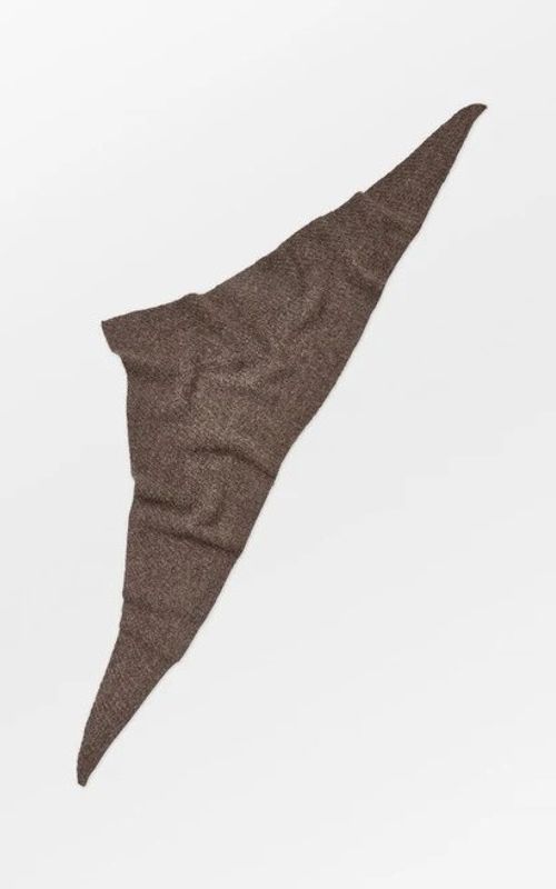 Beck Söndergaard Alpaca-Wool Triangle Scarf Hot Fudge Brown