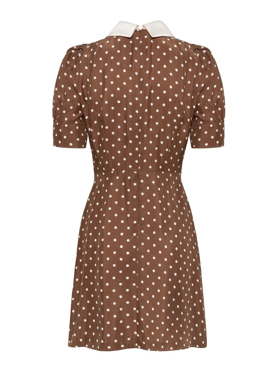 Pia Tjelta Beauty Dress Dots Brown