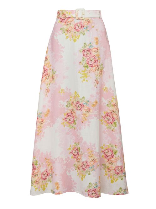 Hovedbilde By TiMo Linen Maxi Skirt Rose ...