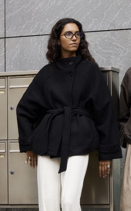 Soaked Angelina Double Breasted Jacket Black