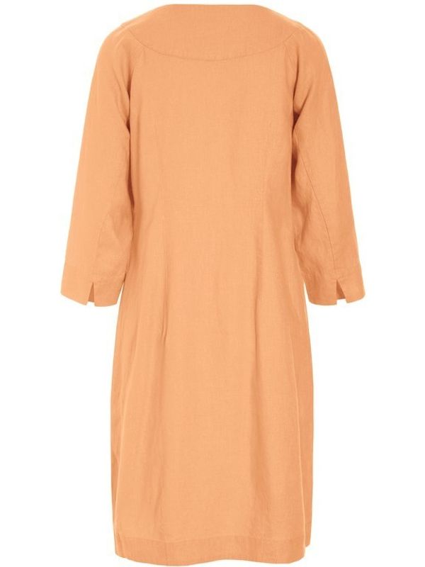 Bitte Kai Rand Lazy Linen Dress Orange
