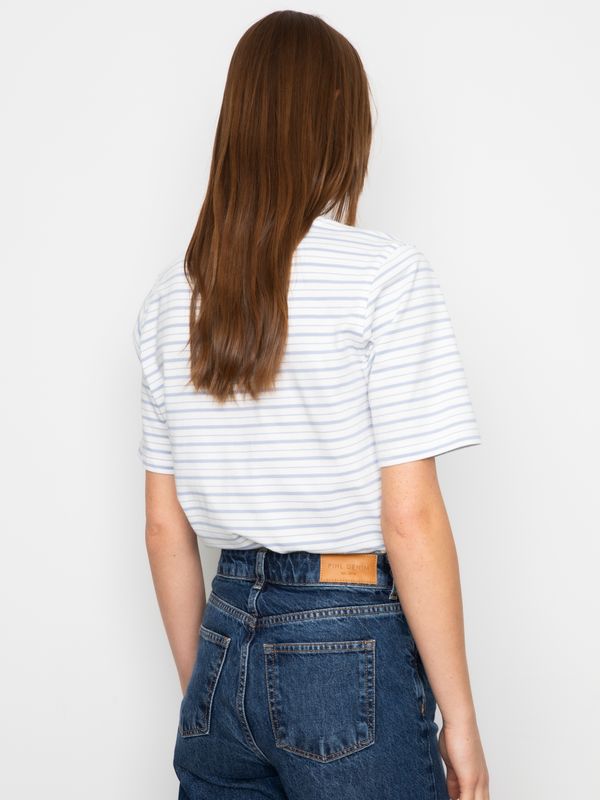 Camilla Pihl Ezra Tee Light Blue Stripe