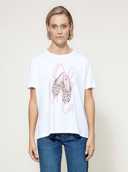 Hovedbilde Catnoir Print T-skjorte Hvit