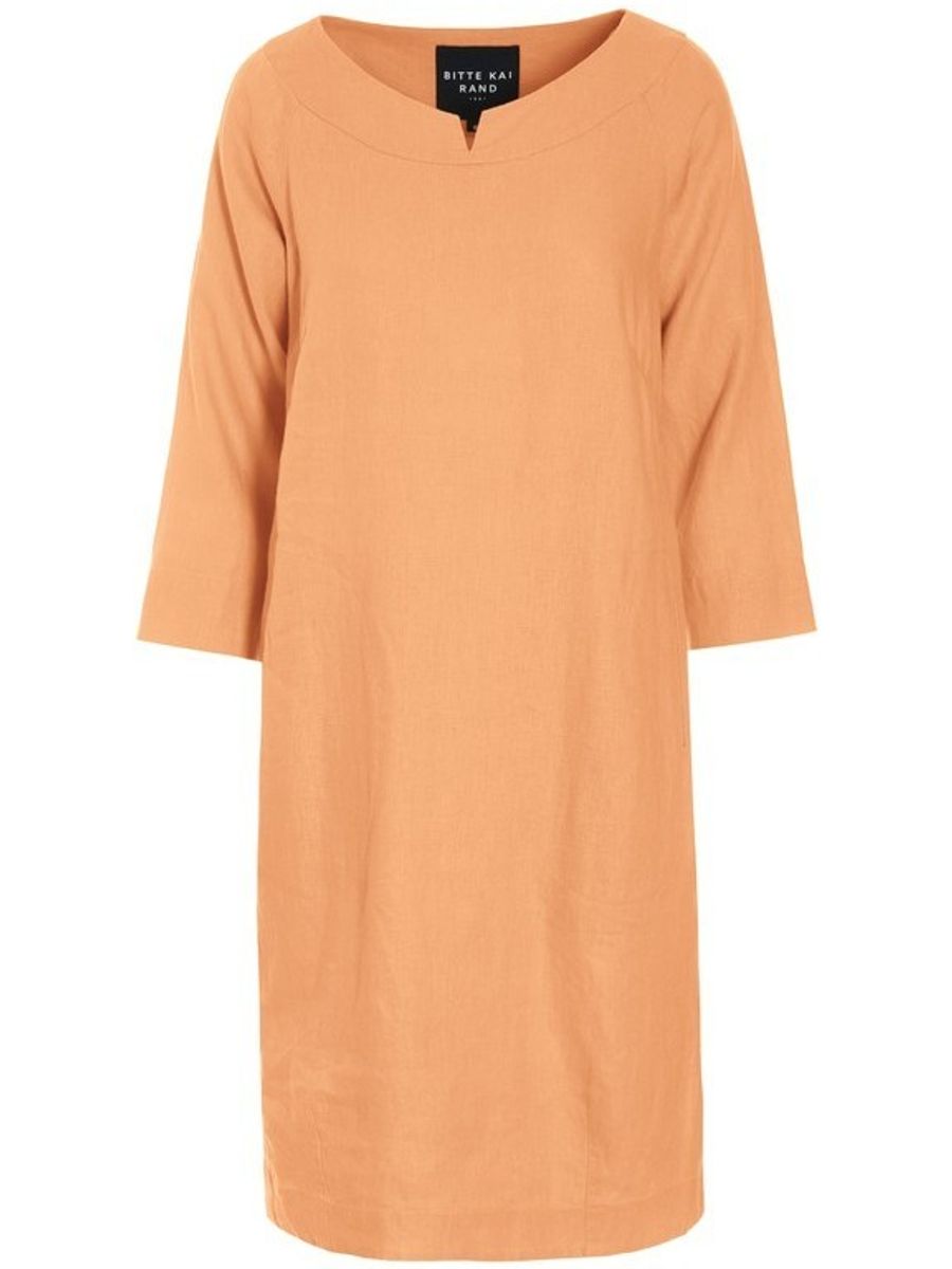Bitte Kai Rand Lazy Linen Dress Orange