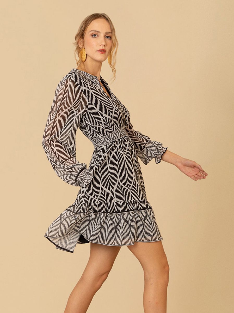 Hale Bob Nyra Dress Black/White