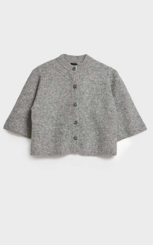 AKS Label Nolita Mohair Cardigan M. Grey Melange