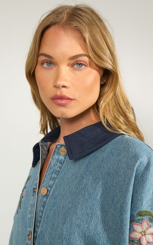 Nûmph Denma Oversized Shirt Medium Blue Denim