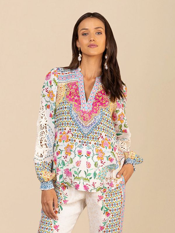 Hale Bob Dinah Blouse Ivory