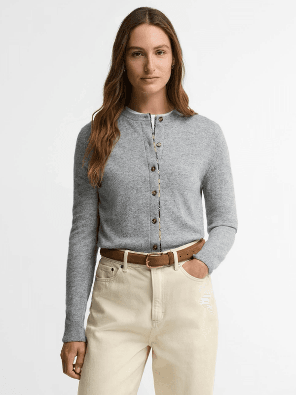 Barbour Pendle Cardigan Anthrasite 