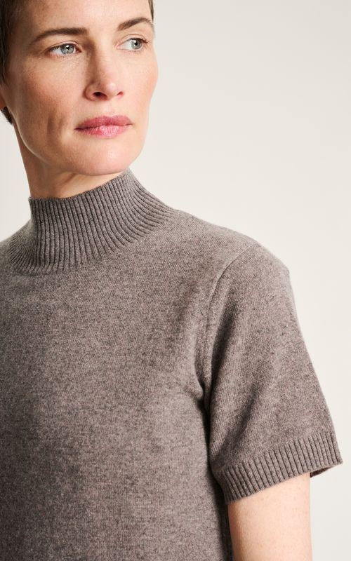 Bitte Kai Rand Kumo Cashmere Short Sleeve Shark Melange