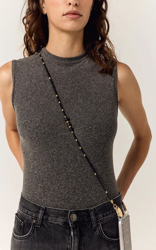 La Coque Francaise Iris Perles Noires 120cm