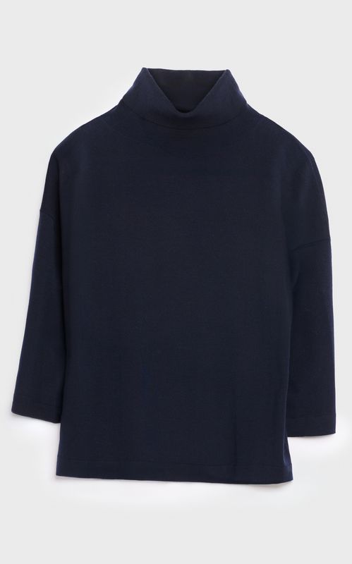 AKS Label Tia Merino Knit Navy