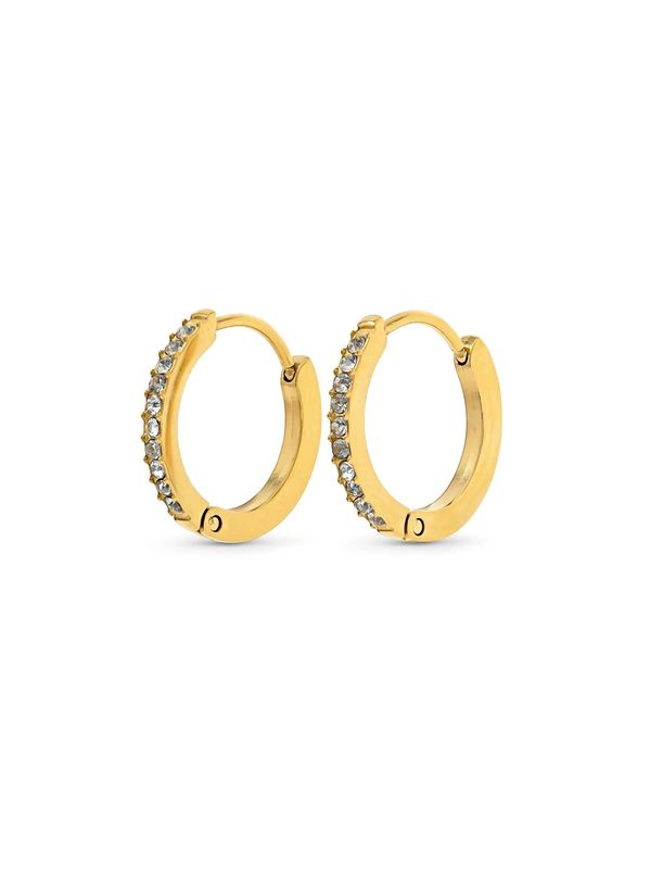 Timi Nilea Crystal Hoop Stainless Steel