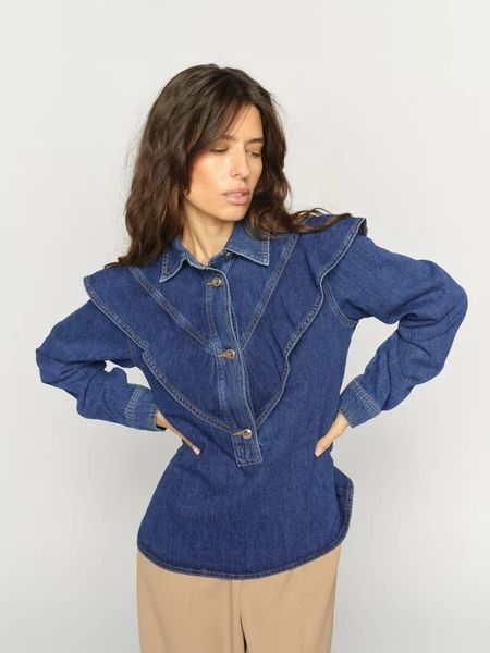 Hovedbilde Mos Mosh Irina Denim Shirt ...