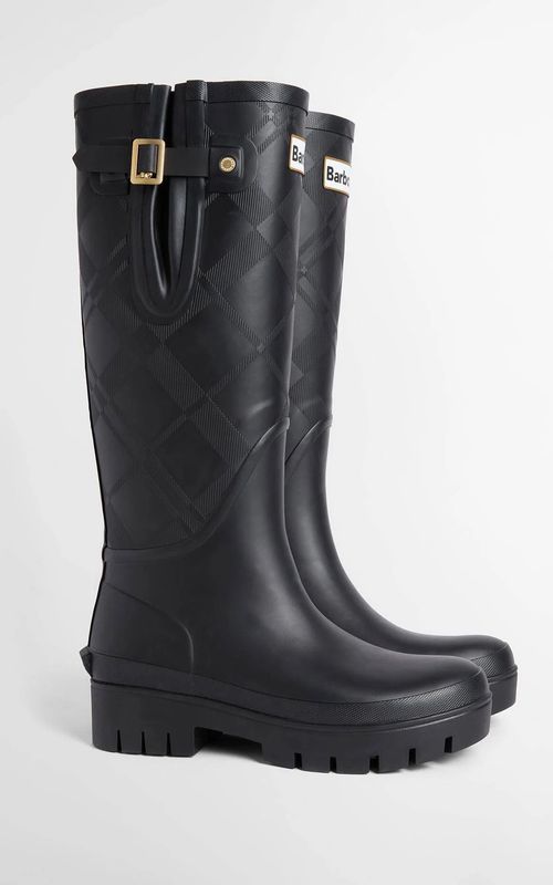 Barbour Leighton Tall Tartan Wellingtons