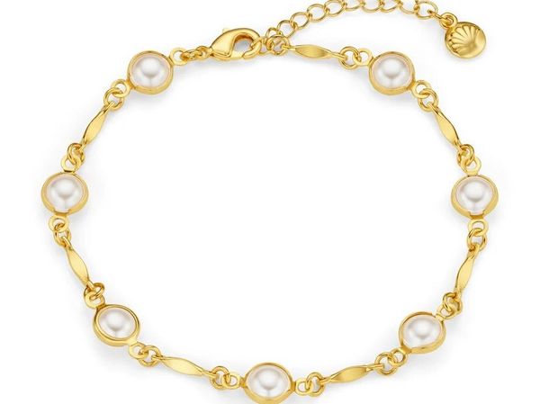 Hovedbilde Orelia Pearl & Bar Link Chain ...