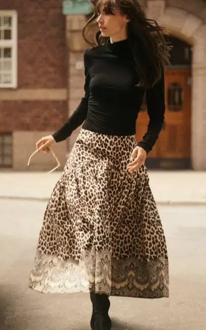 Hovedbilde By TiMo Taffeta Midi Skirt ...