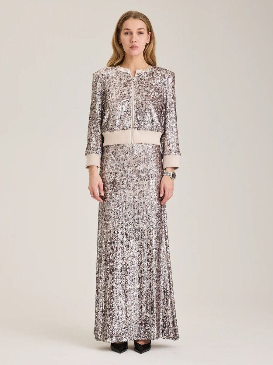 Ravn Ravn Sage Sequin Skirt Vintage Grey