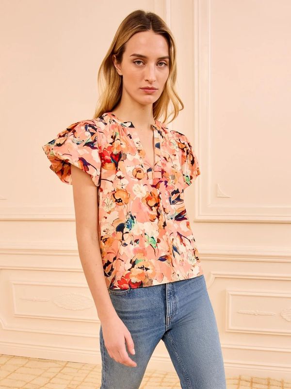 Ulla Johnson Abril Cotton Top Camellia