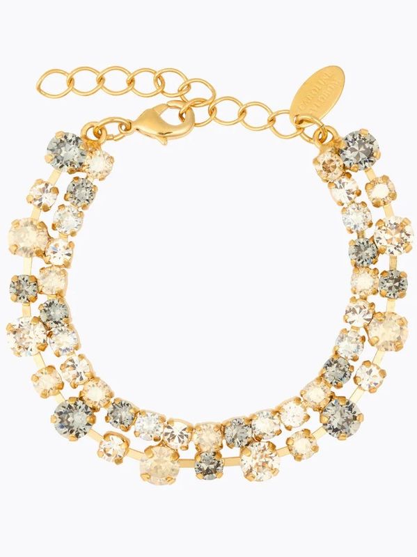 Caroline Svedbom Mini Pomona Bracelet Black Golden Combo