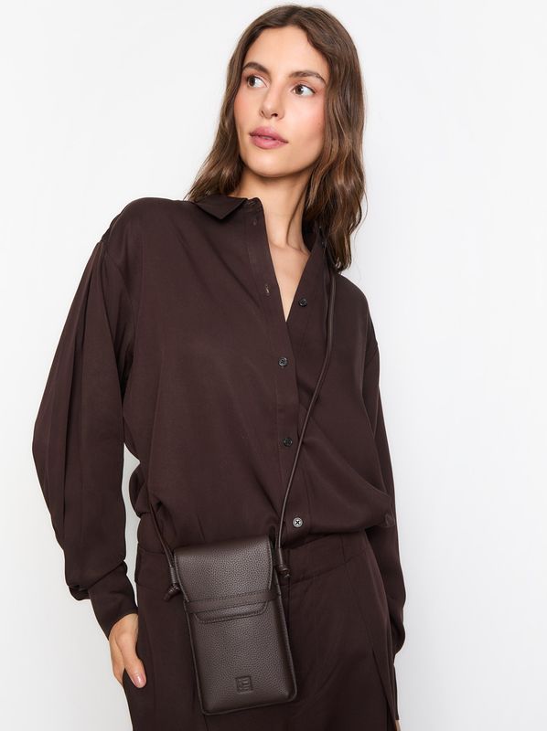 Camilla Pihl Mobile Pouch Dark Brown