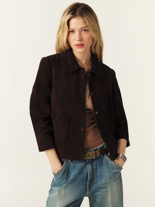 Hovedbilde ba&sh Milas Jacket Brown