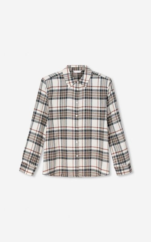 Camilla Pihl Joan Flanell Shirt Green Check